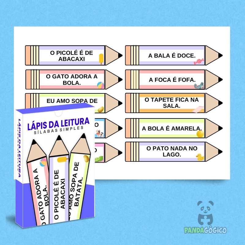 Arquivo Lápis da Leitura – Sílabas Simples – Pandagógico