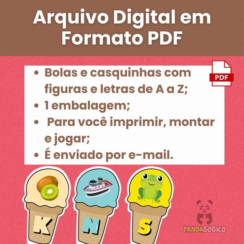 Jogo Aprendendo o Alfabeto Educativo Infantil Letras Com Fig