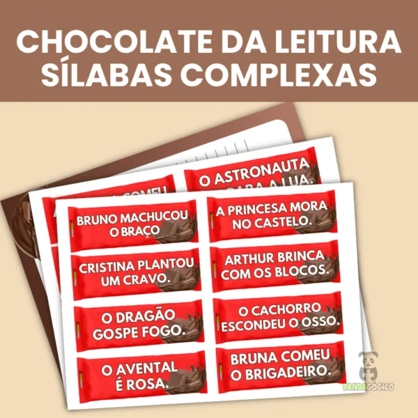 Arquivo Chocolate da Leitura - Sílabas Complexas - Imagem 2