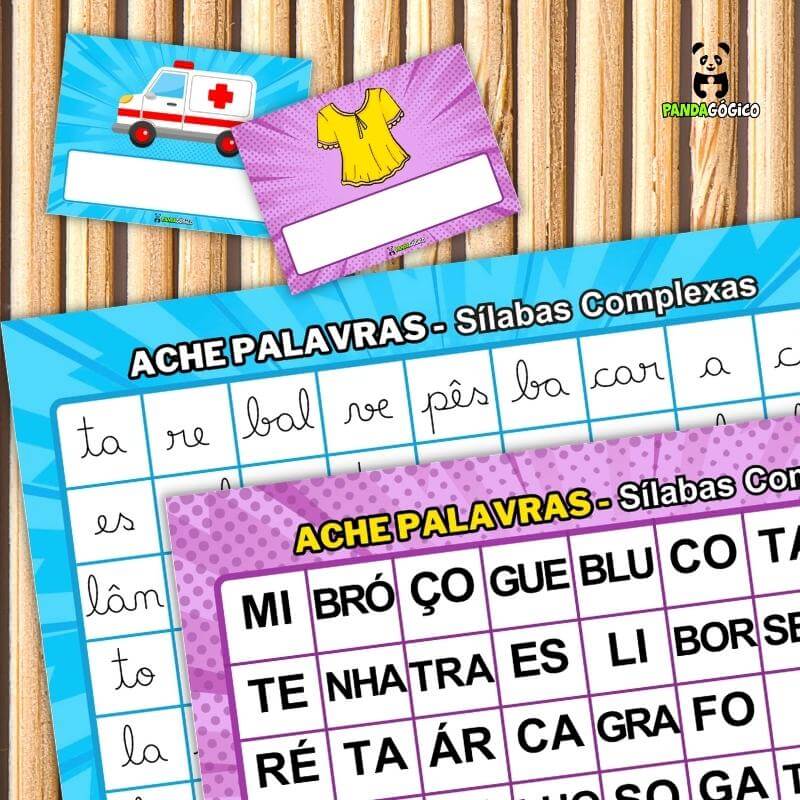 Jogos Alfabetização Palavras em Sílabas