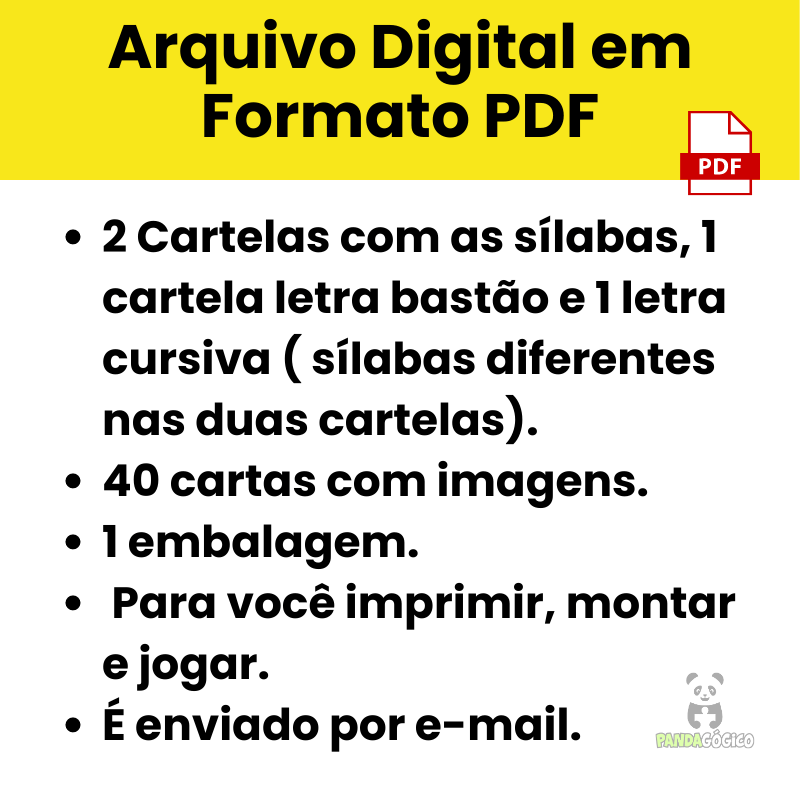 Arquivo Ache Palavras – Sílabas Simples – Pandagógico