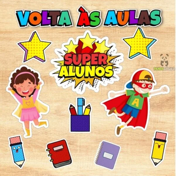Arquivo Kit Volta às Aulas Super Alunos - Imagem 2