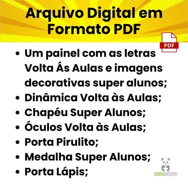 Arquivo Kit Volta às Aulas Super Alunos - Imagem 5
