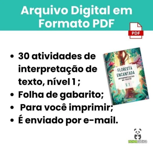 Arquivo Apostila Floresta Encantada - Interpretação de Texto - Nível 1 - Imagem 5
