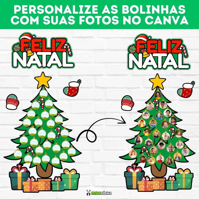 Arquivo Painel de Natal Árvore de Fotos - Canva - Imagem 2