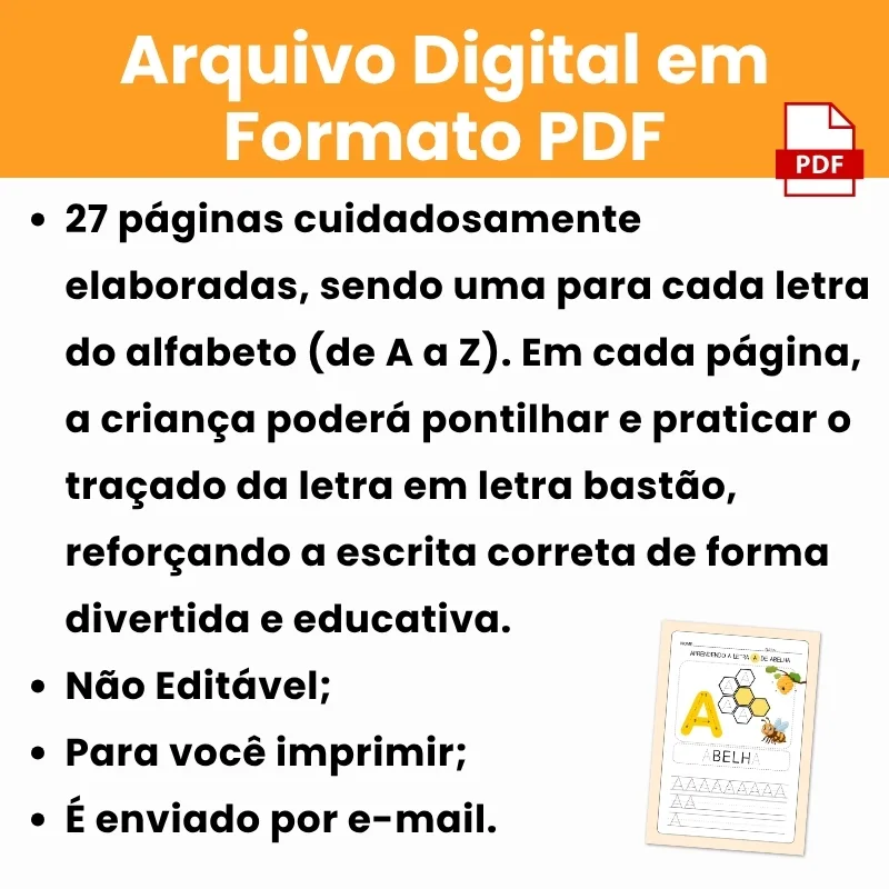 Arquivo Apostila Caligrafia Divertida Alfabeto Letra Bastão - Imagem 4