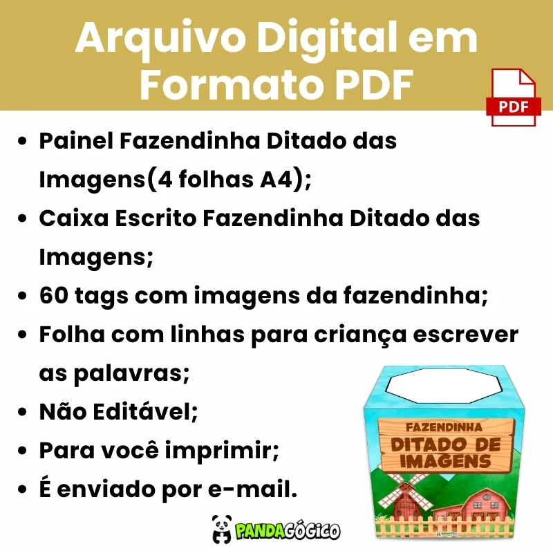Arquivo Fazendinha Ditado de Imagens - Imagem 4