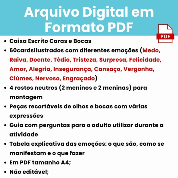 Arquivo Caras e Bocas das Emoções - Imagem 5