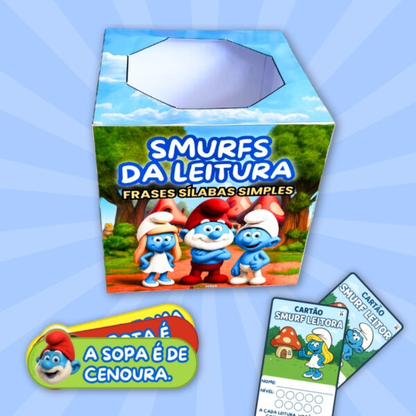 Arquivo Smurfs das Leitura Frases Sílabas Simples - Imagem 2