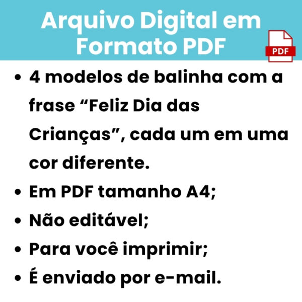 Arquivo Lembrancinha Dia das Crianças 