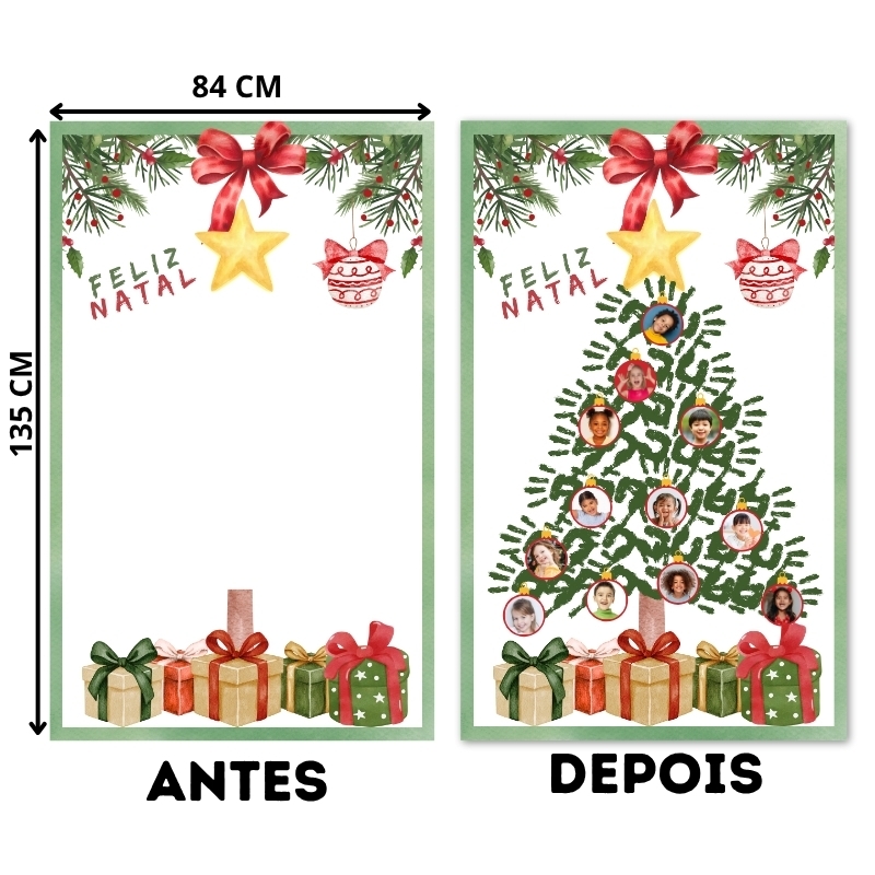 Arquivo Painel Árvore de Natal com Mãozinhas - Canva - Imagem 4
