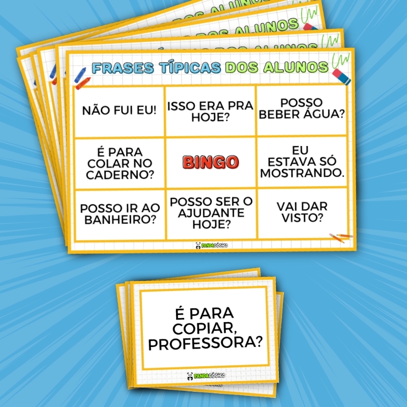 bingo frases típicas dos alunos, bingo escolar, atividade pedagógica, encerramento escolar, recurso pdf, jogo escolar para imprimir, professores criativos, fim de ano escolar, recurso afetivo, atividades lúdicas, bingo aula da saudade, dinâmica divertida, material pedagógico, sala de aula divertida, pdf educativo, recurso pandagógico, atividade com humor, bingo pedagógico, educação infantil, alfabetização, atividades para educação infantil, jogos educativos, atividade infantil, atividades educativas infantis, aprendizagem significativa, jogos lúdicos, jogos pedagógicos, atividades para imprimir, ludicidade na educação infantil, jogos para alfabetização, jogos infantis educativos, atividades lúdicas de alfabetização, atividades para maternal