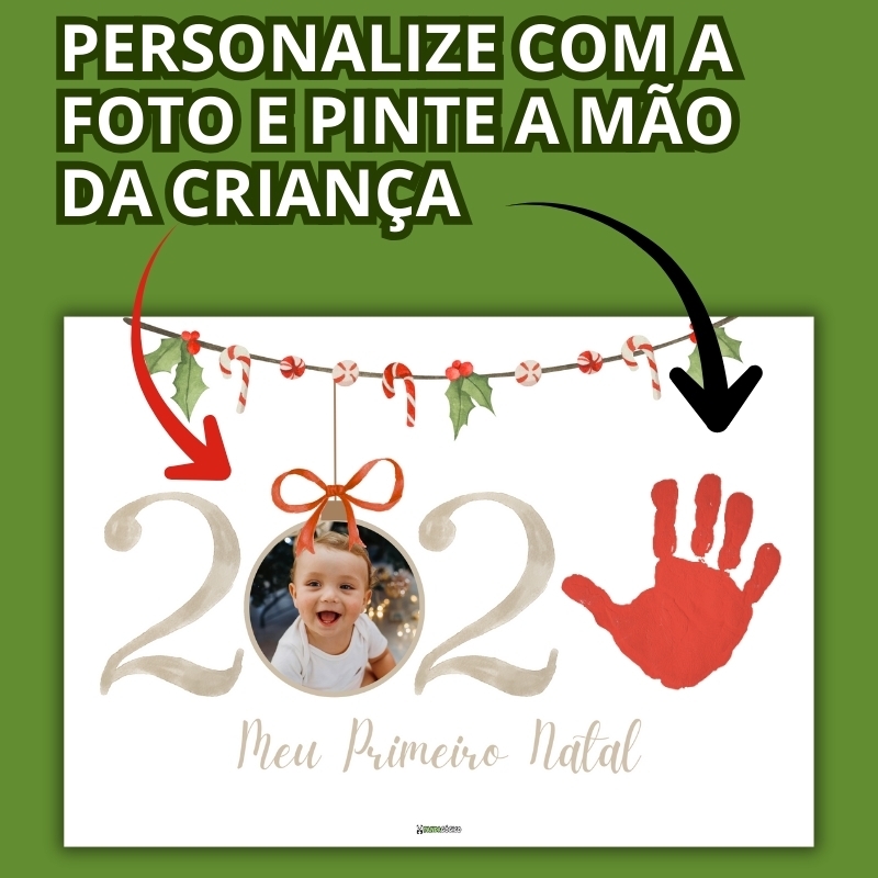 Arquivo Moldura Meu Primeiro Natal 2025 - Canva - Imagem 4